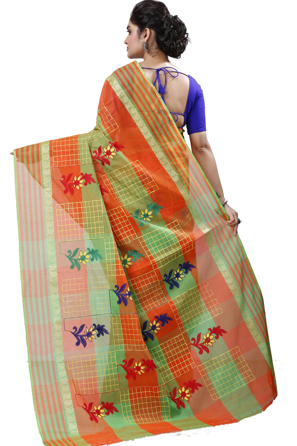 Orange Pure Cotton Rivka Tant Embroidery (983)